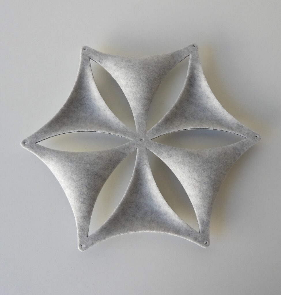 Ljudabsorbent Abstracta Airflake Ljusgrå