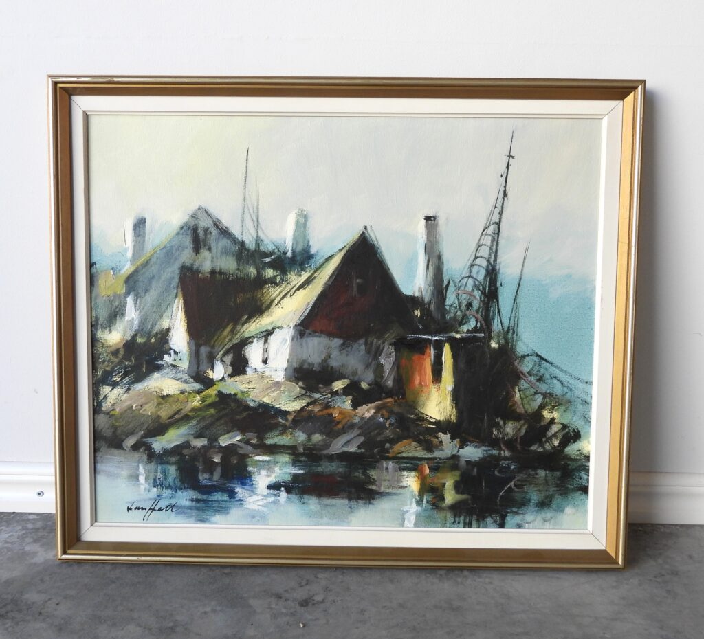 Tavla Lars Hall "Kustmotiv"