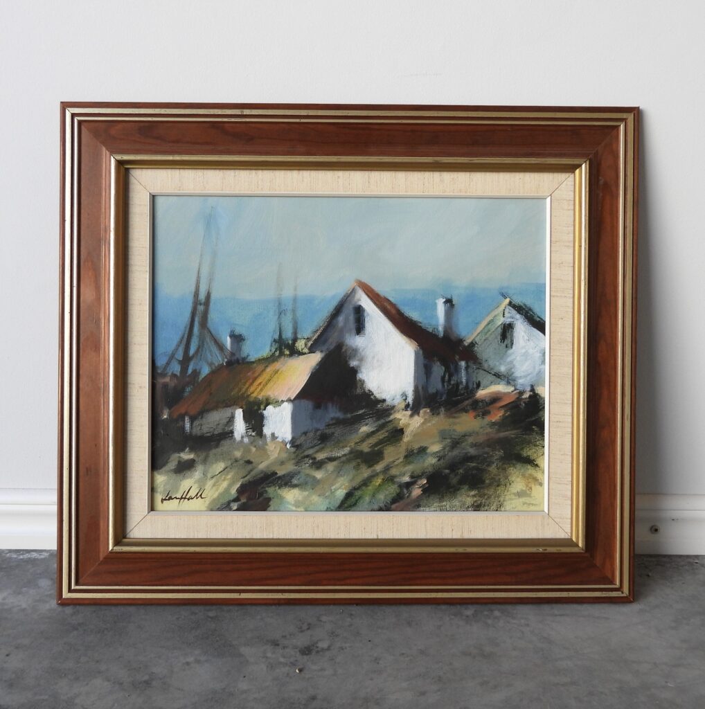 Tavla Lars Hall "Stugor"