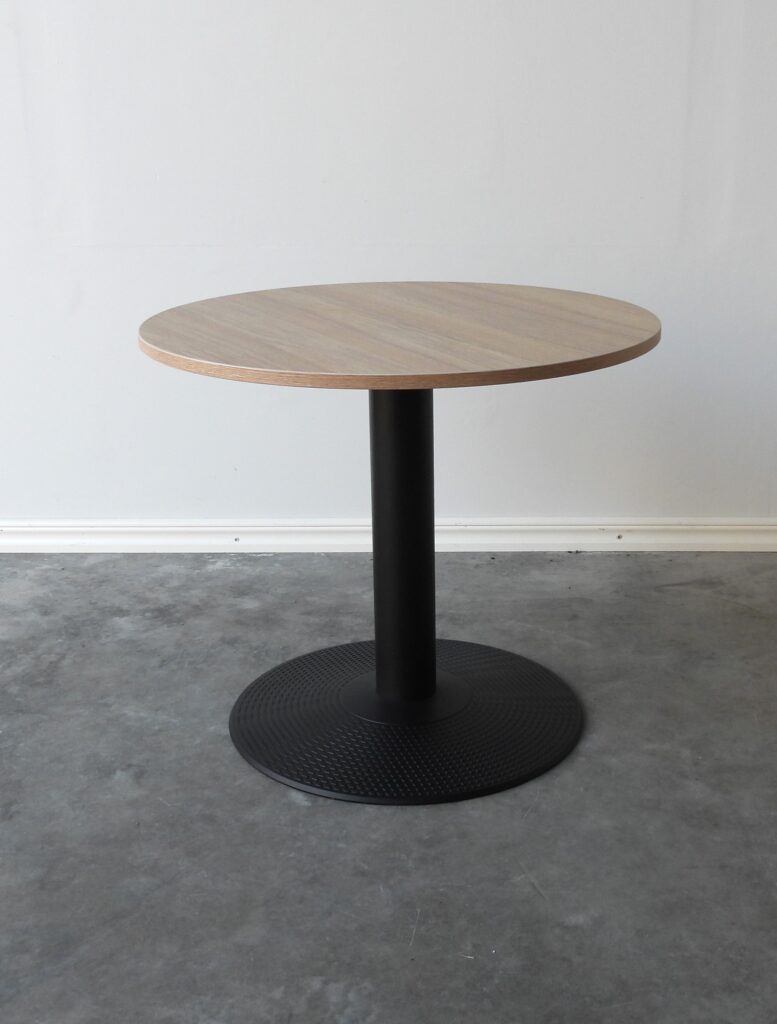 Soffbord Ljus Ek / Svart 70Cm