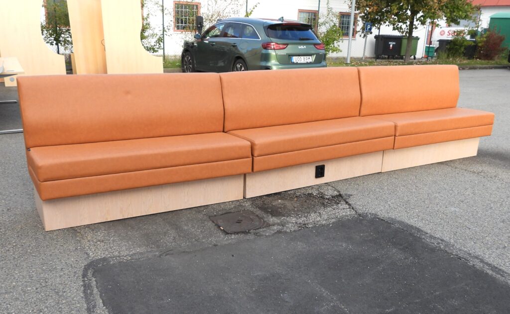 Soffa Vilax 430 Cm Brunt Läder