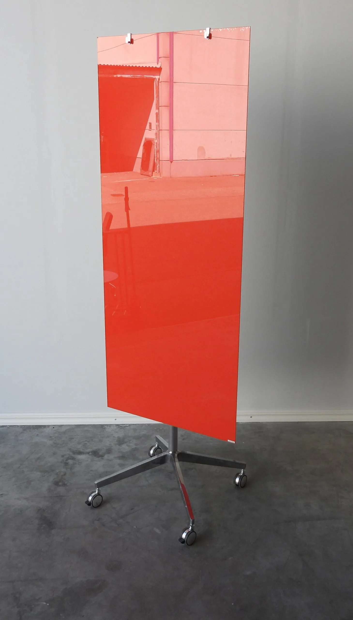 Whiteboard Mobil Glas Mood Lintex 195×65 Röd