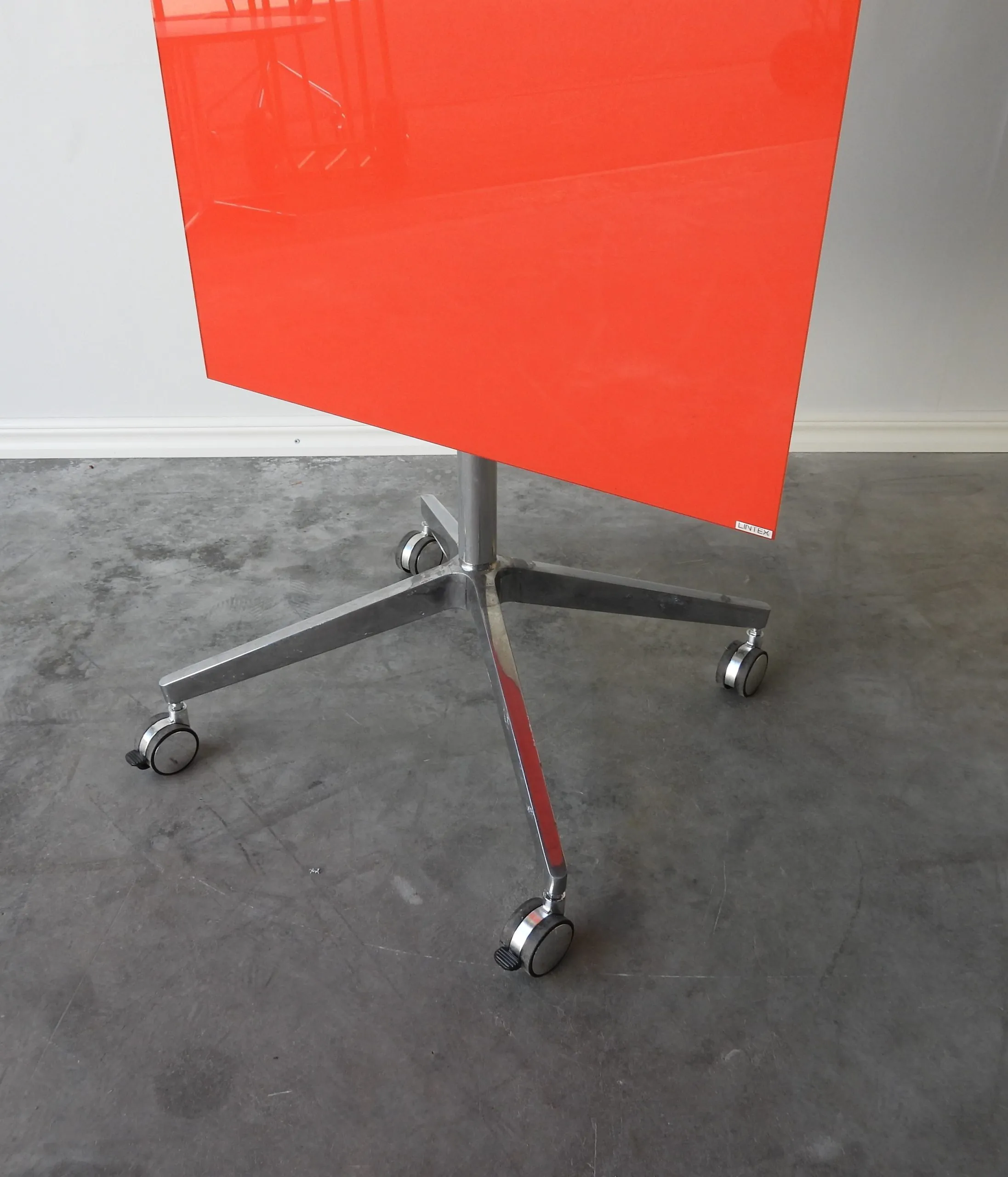 Whiteboard Mobil Glas Mood Lintex 195×65 Röd