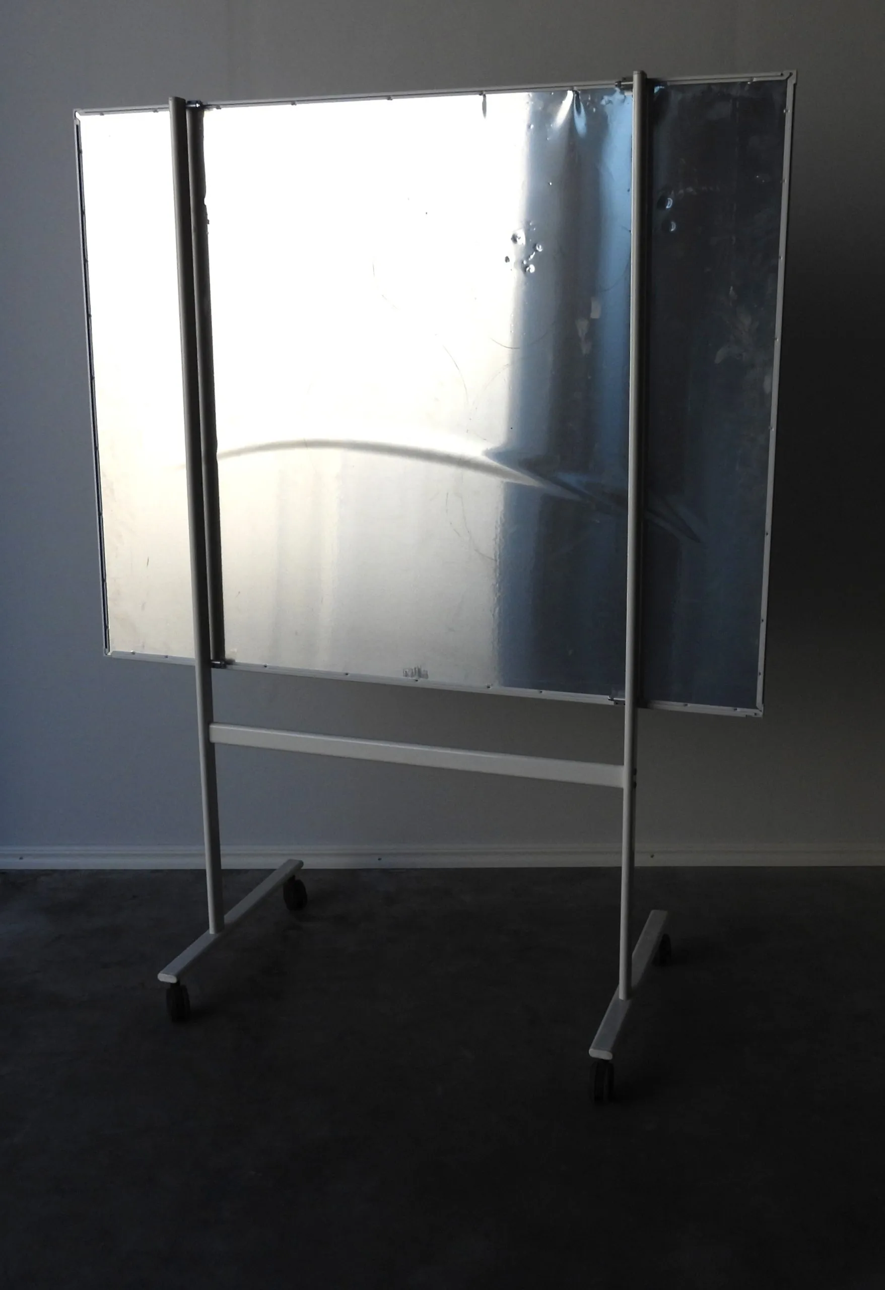 Whiteboard Lintex Hjul Ensidig 150x195Cm