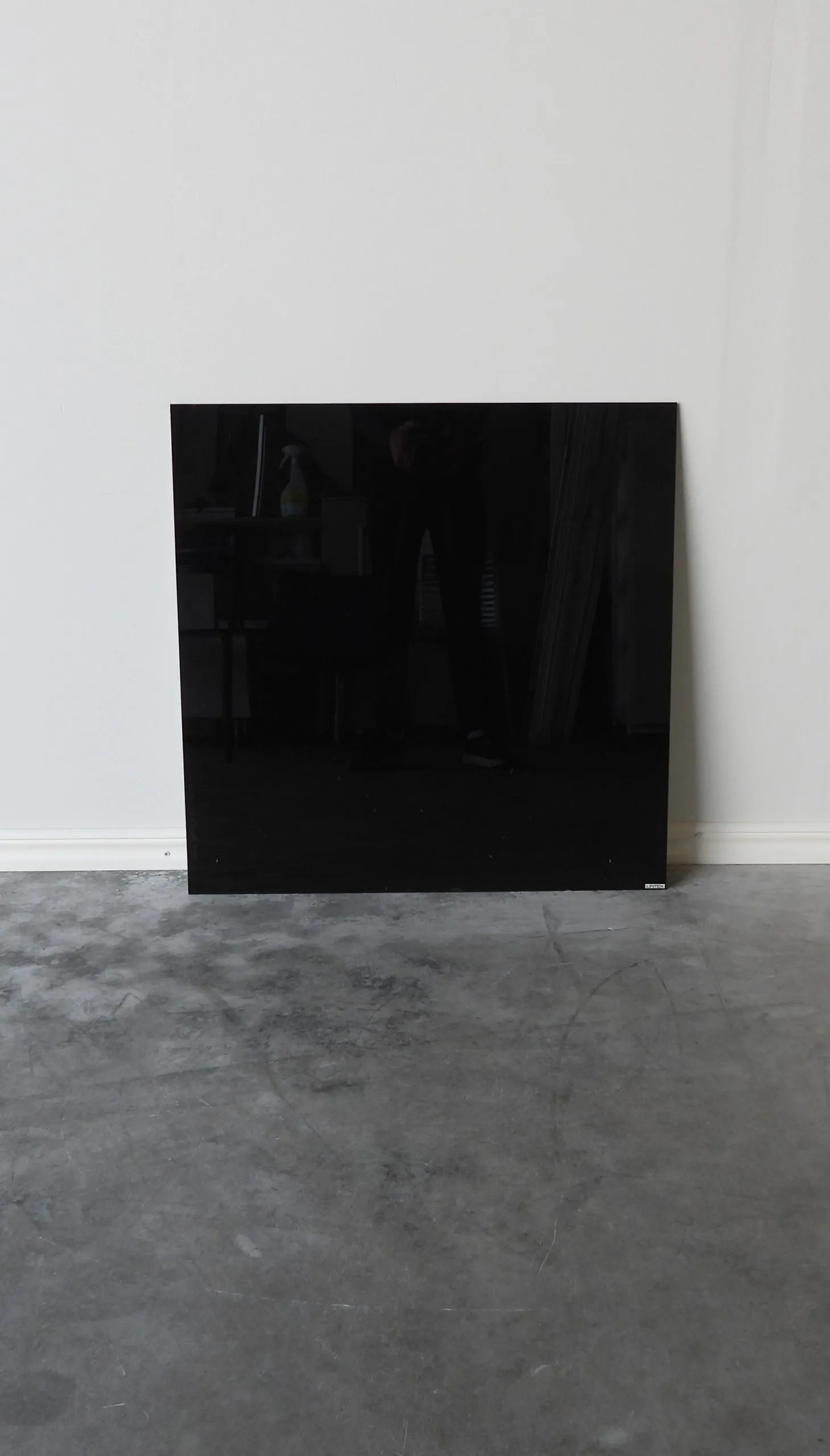 Glaswhiteboard Lintex Svart 75x75