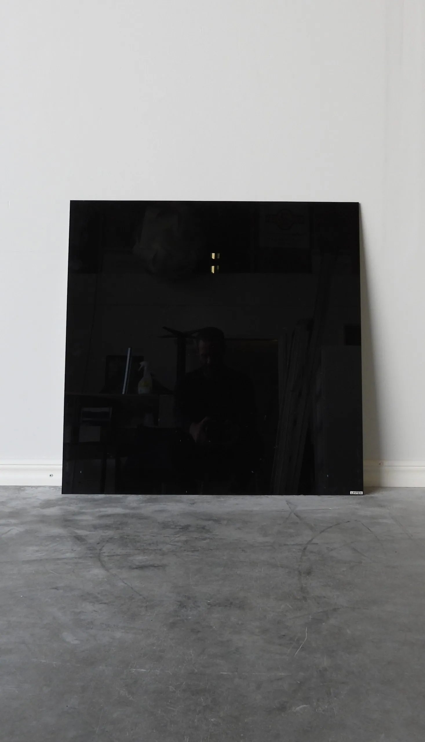 Glaswhiteboard Lintex Svart 75x75