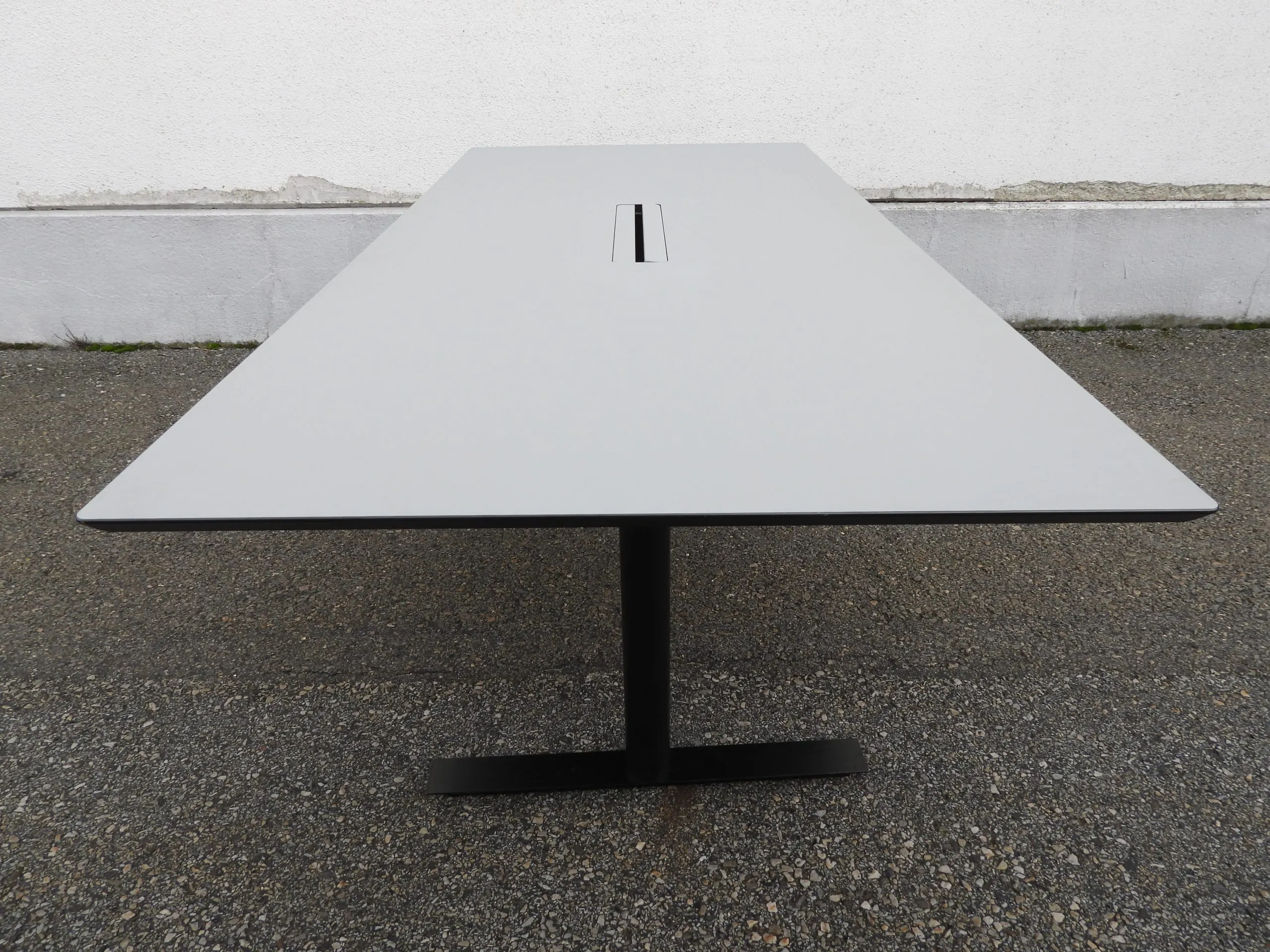Konferensbord Grå Linoleum 220x100Cm