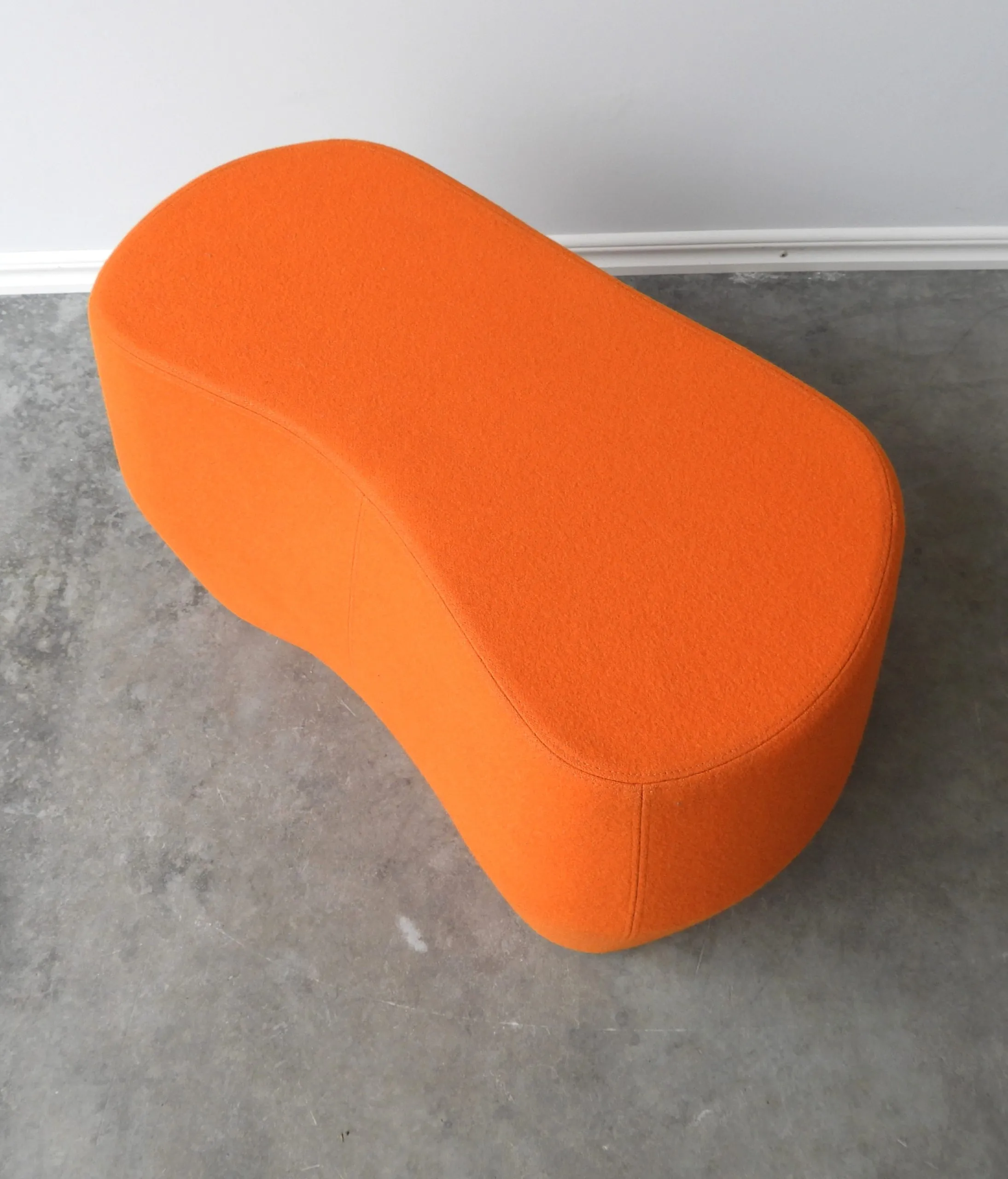 Sittpuff Orange 78x40Cm