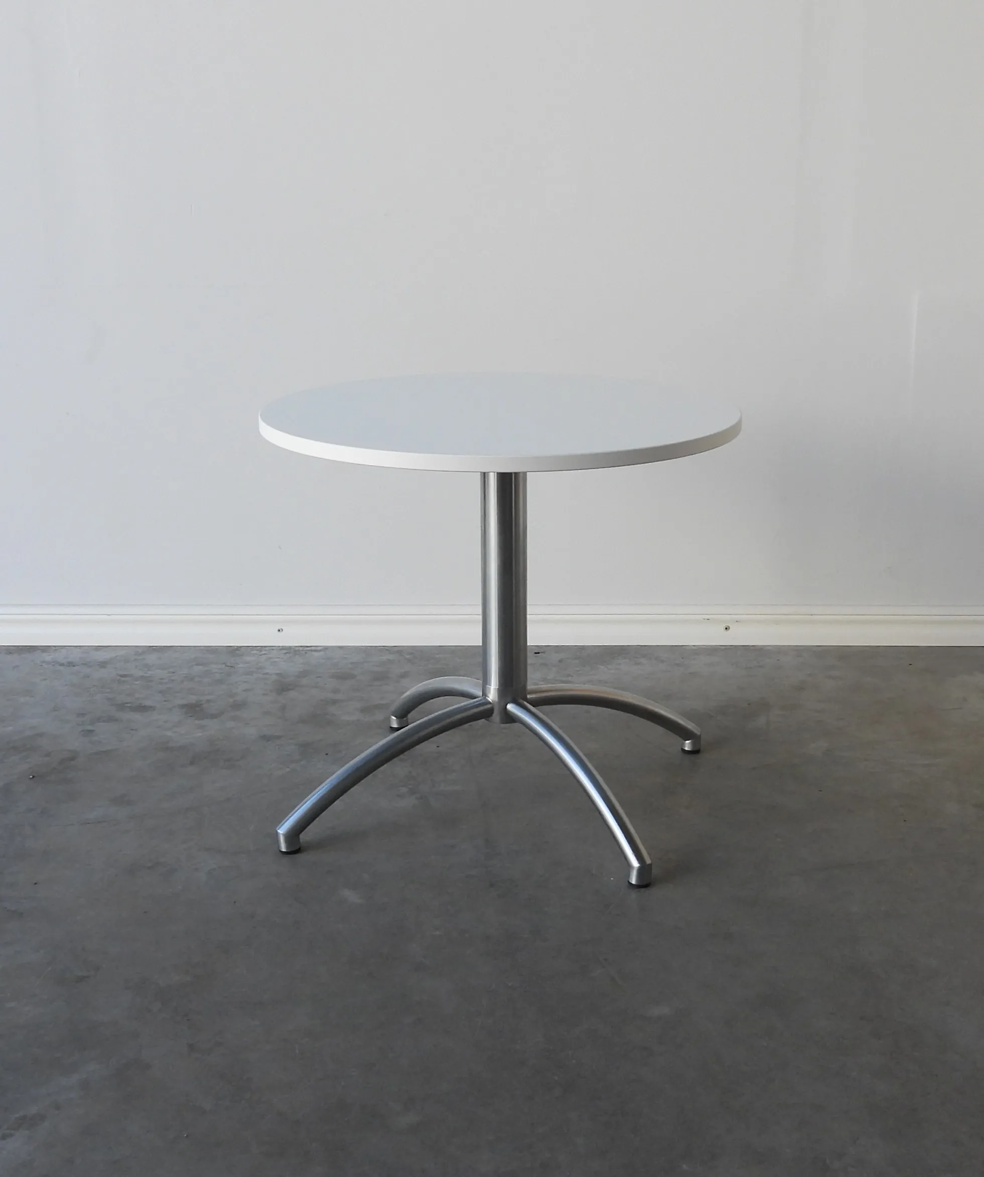 Soffbord 60Cm Vitt/Rostfritt
