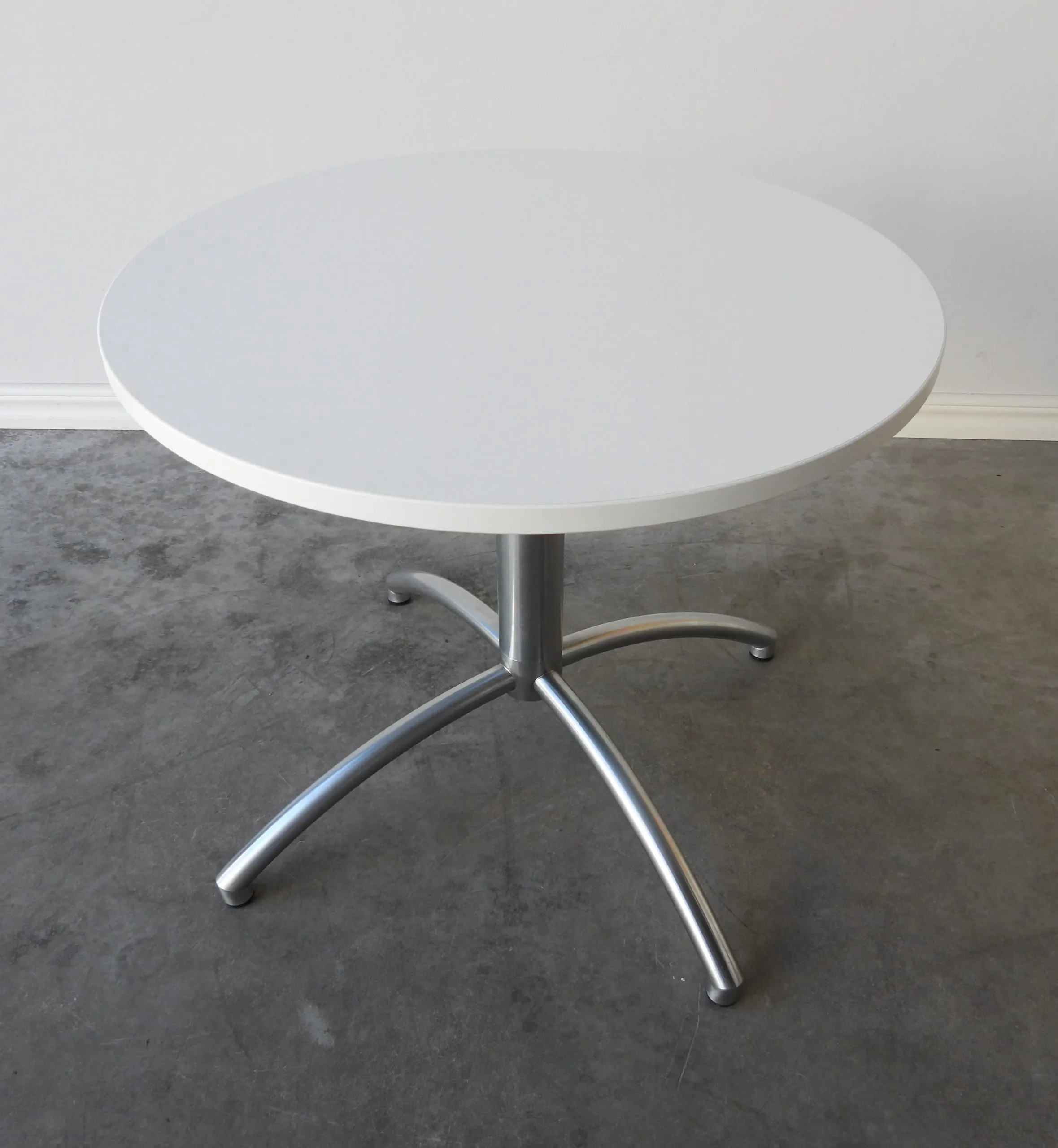Soffbord 60Cm Vitt/Rostfritt