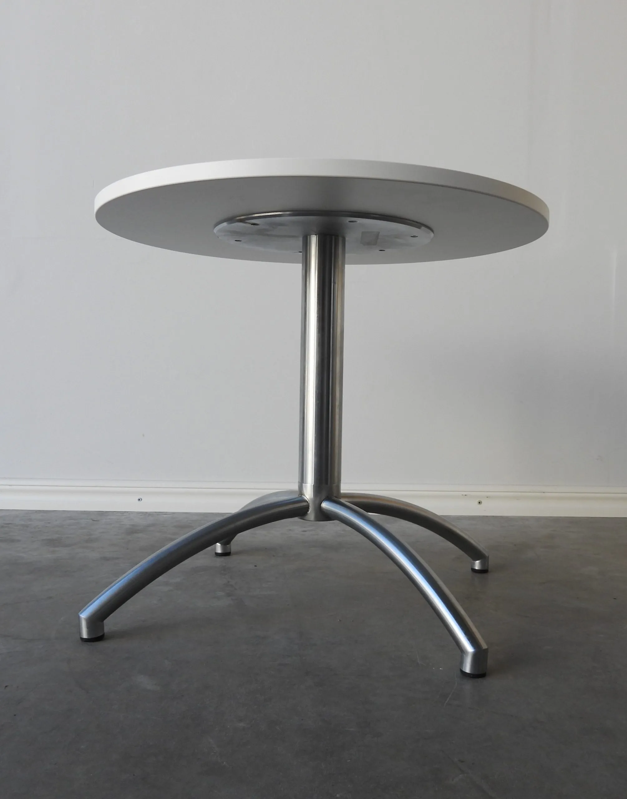 Soffbord 60Cm Vitt/Rostfritt