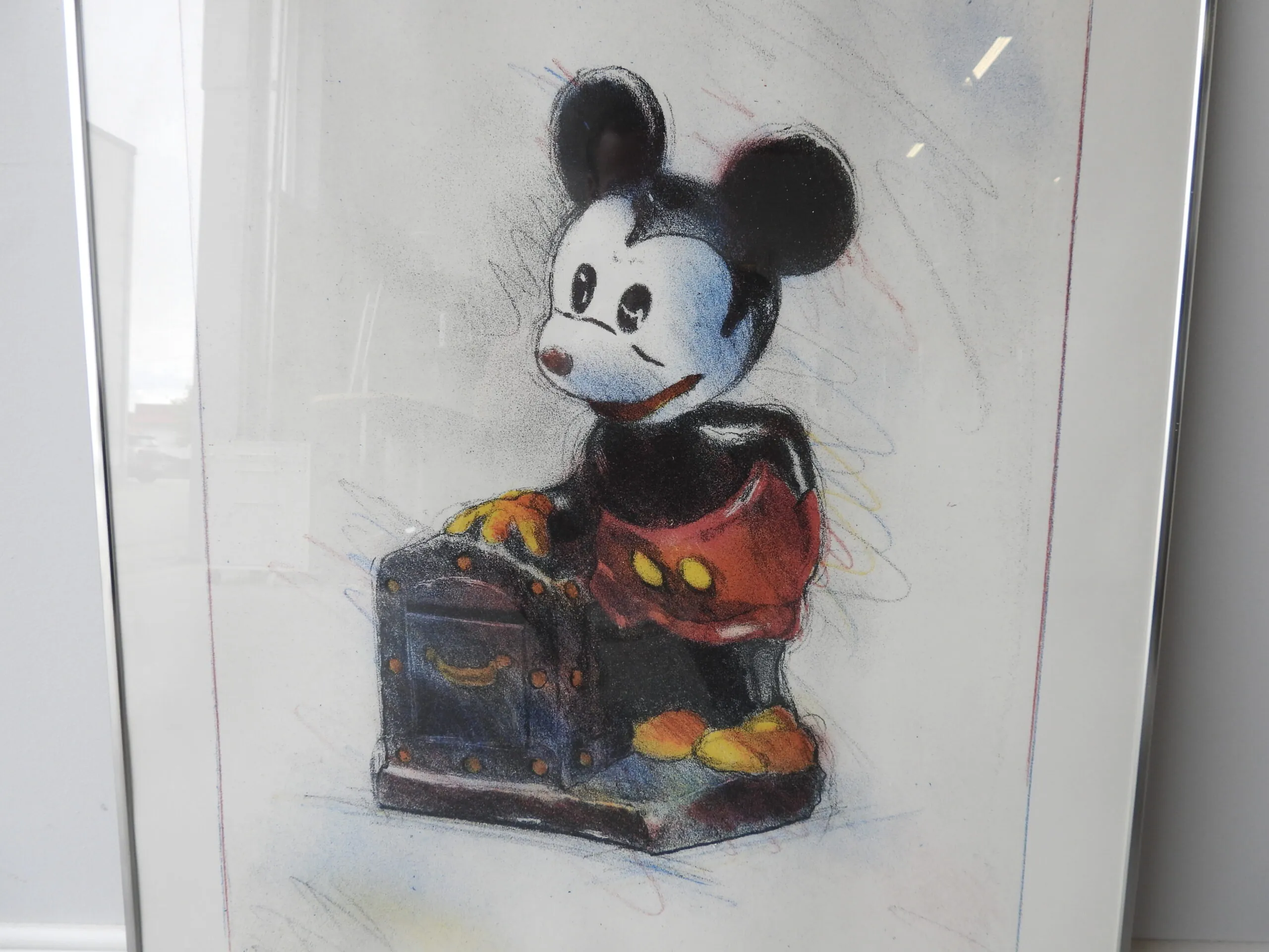 Tavla Lasse Åberg "Mickey Crown Bank"