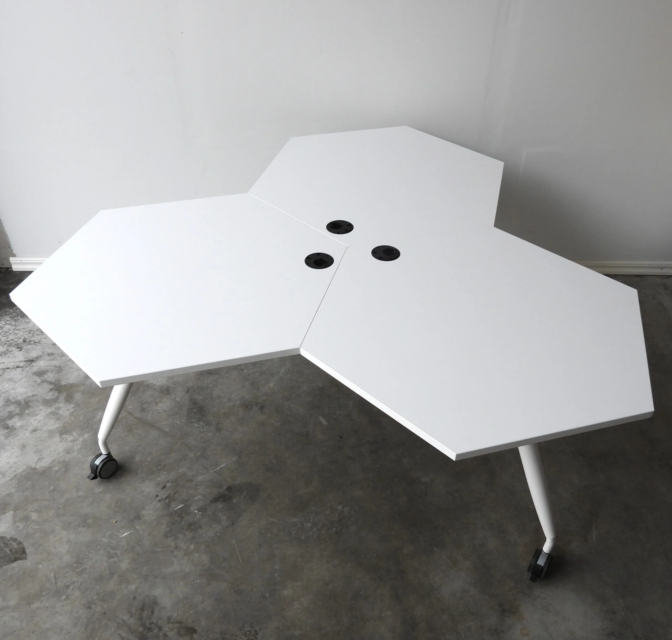 Konferensbord Trixagon Kinnarps Vitt 166x166Cm
