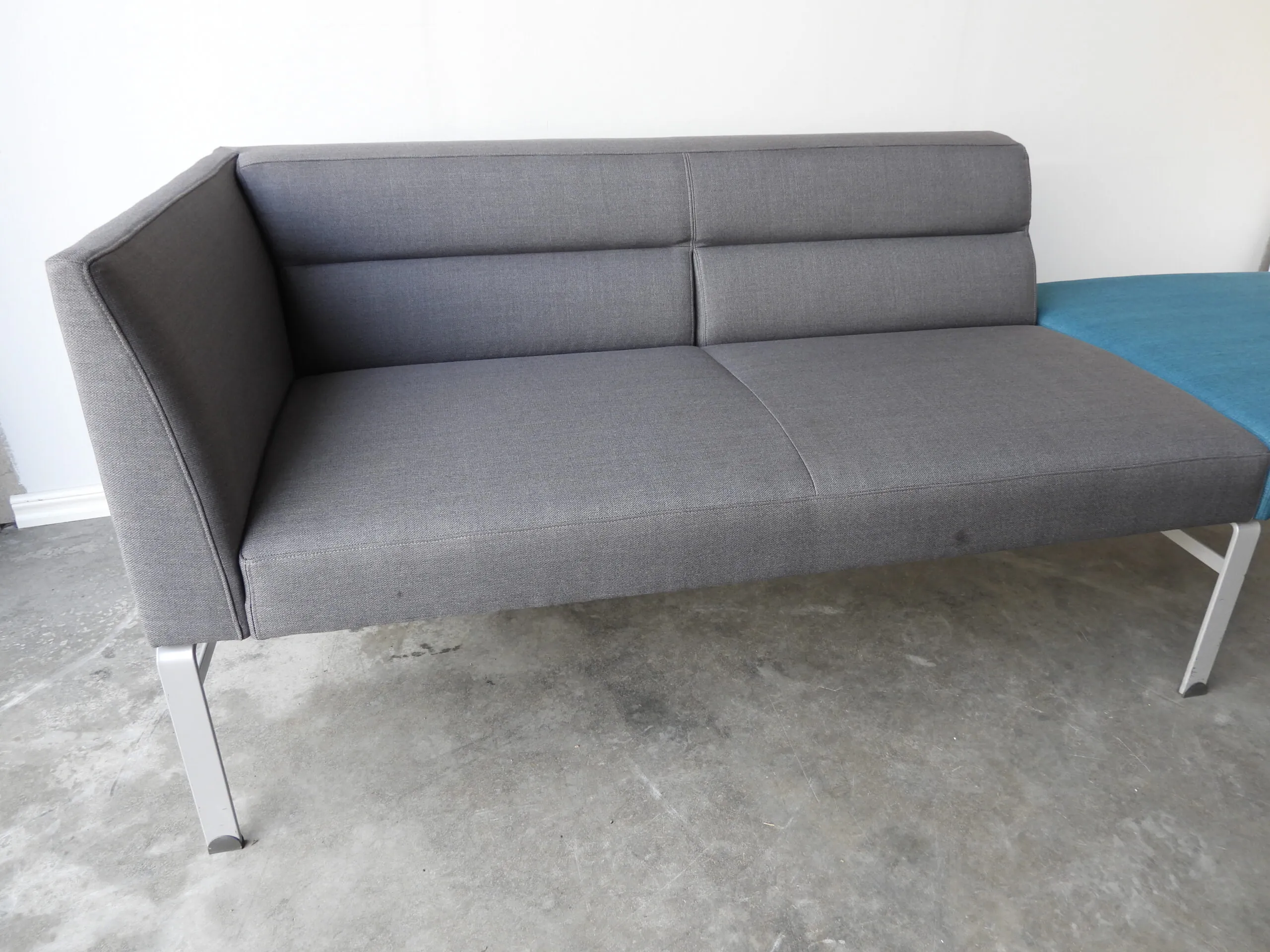 Soffa Wilson Kinnarps Grå/Turkos 220Cm