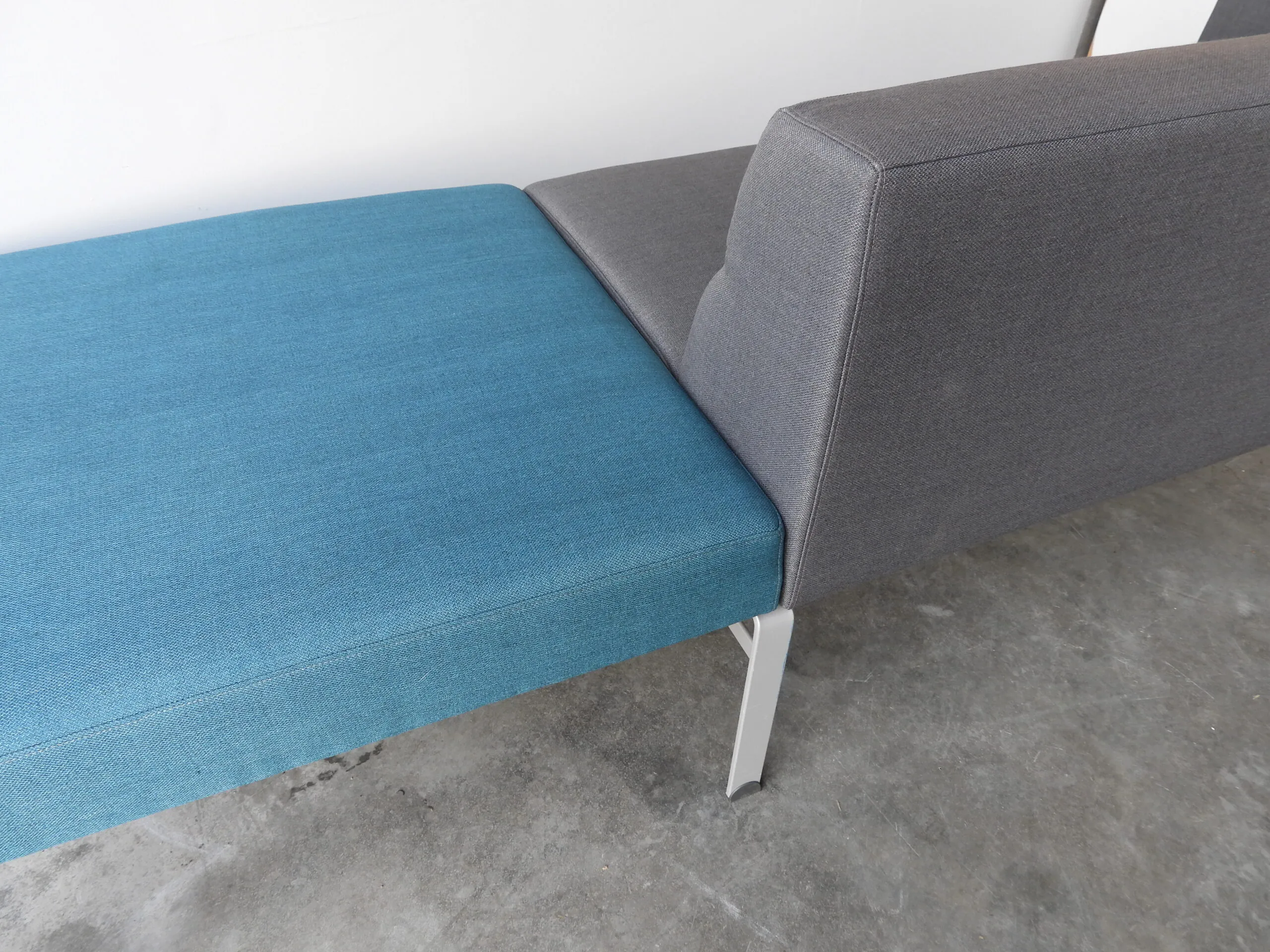 Soffa Wilson Kinnarps Grå/Turkos 220Cm