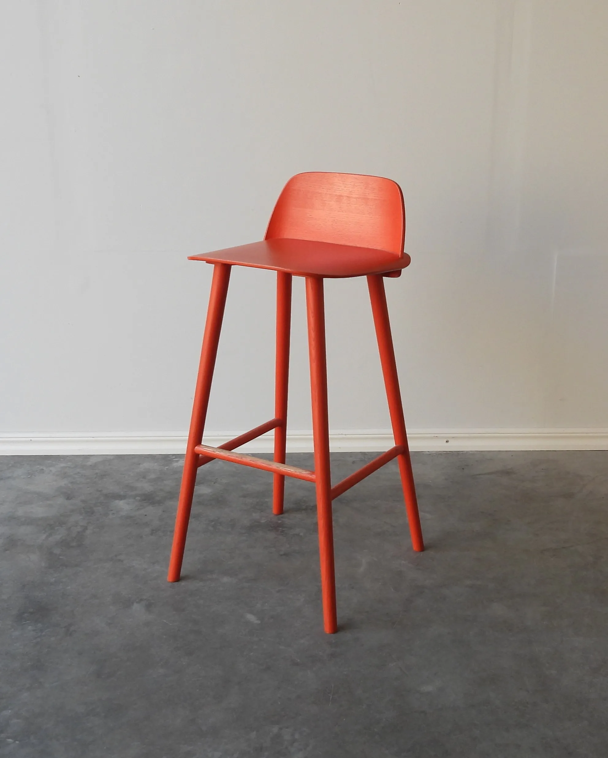 Barstol Nerd Muuto Röd/Orange