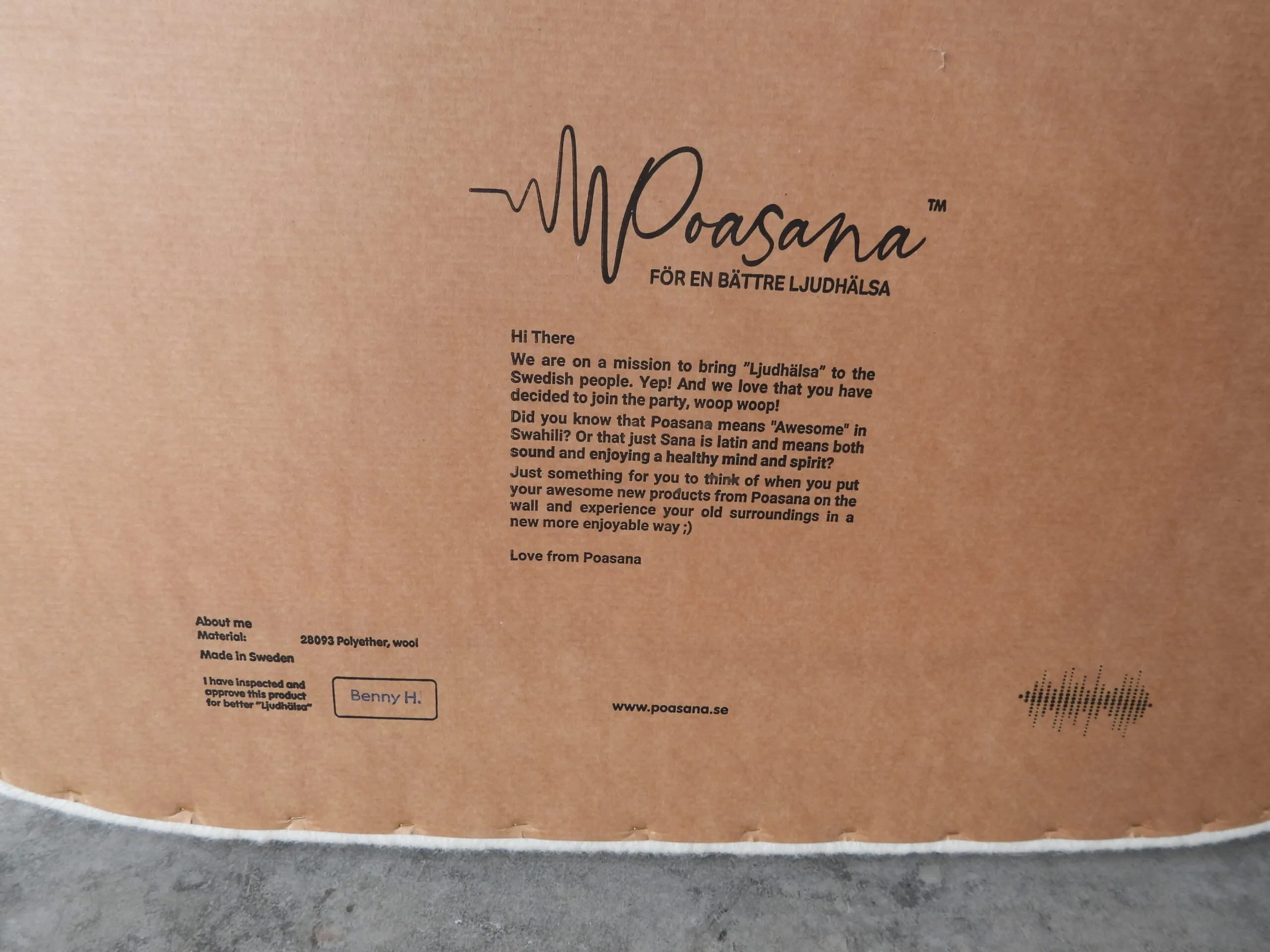 Väggabsorbent Moln Cumulus Mellan Off-White