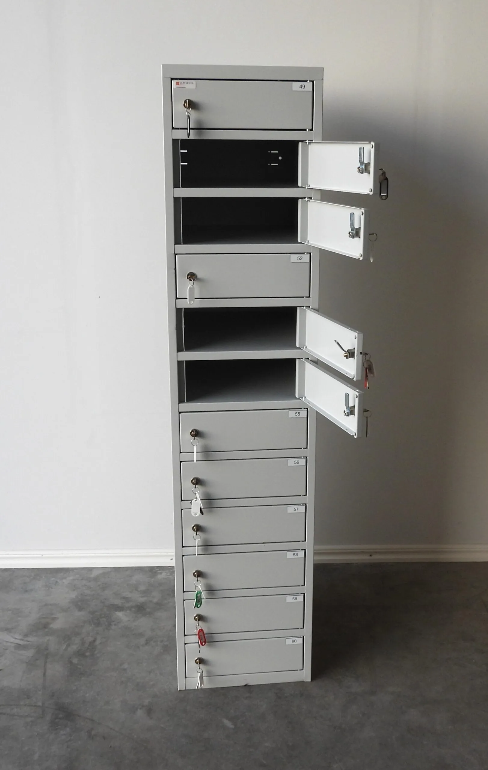 Småfacksskåp Sarpsborg Grått 175x40Cm