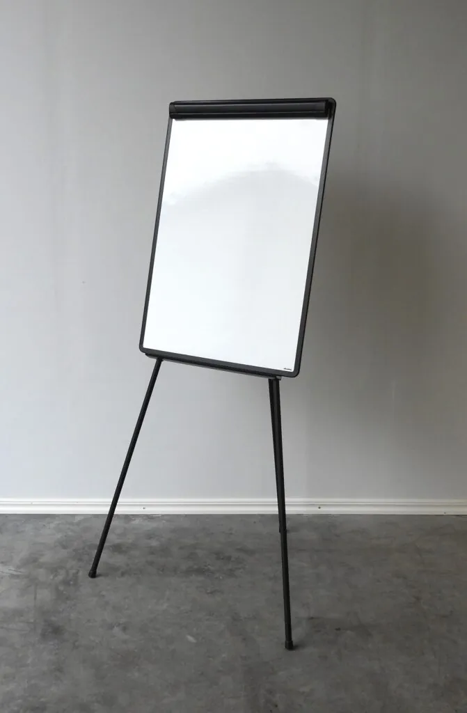 Whiteboard med Blädderblockshållare Niceday