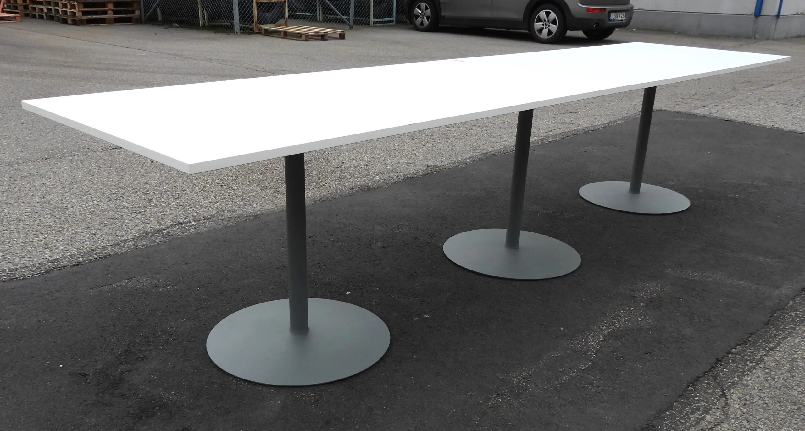 Konferensbord 324x80Cm Vitt