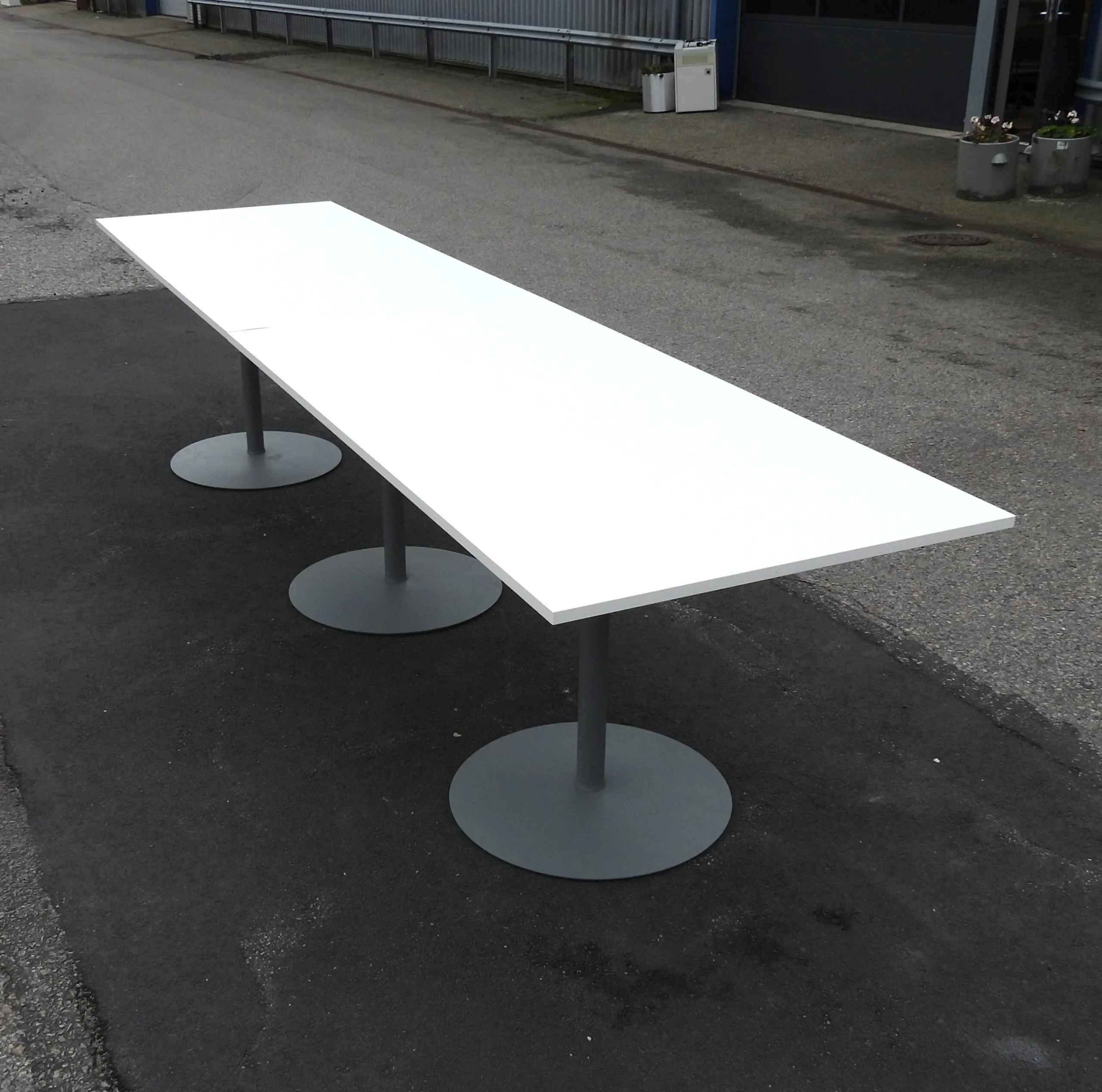 Konferensbord 324x80Cm Vitt