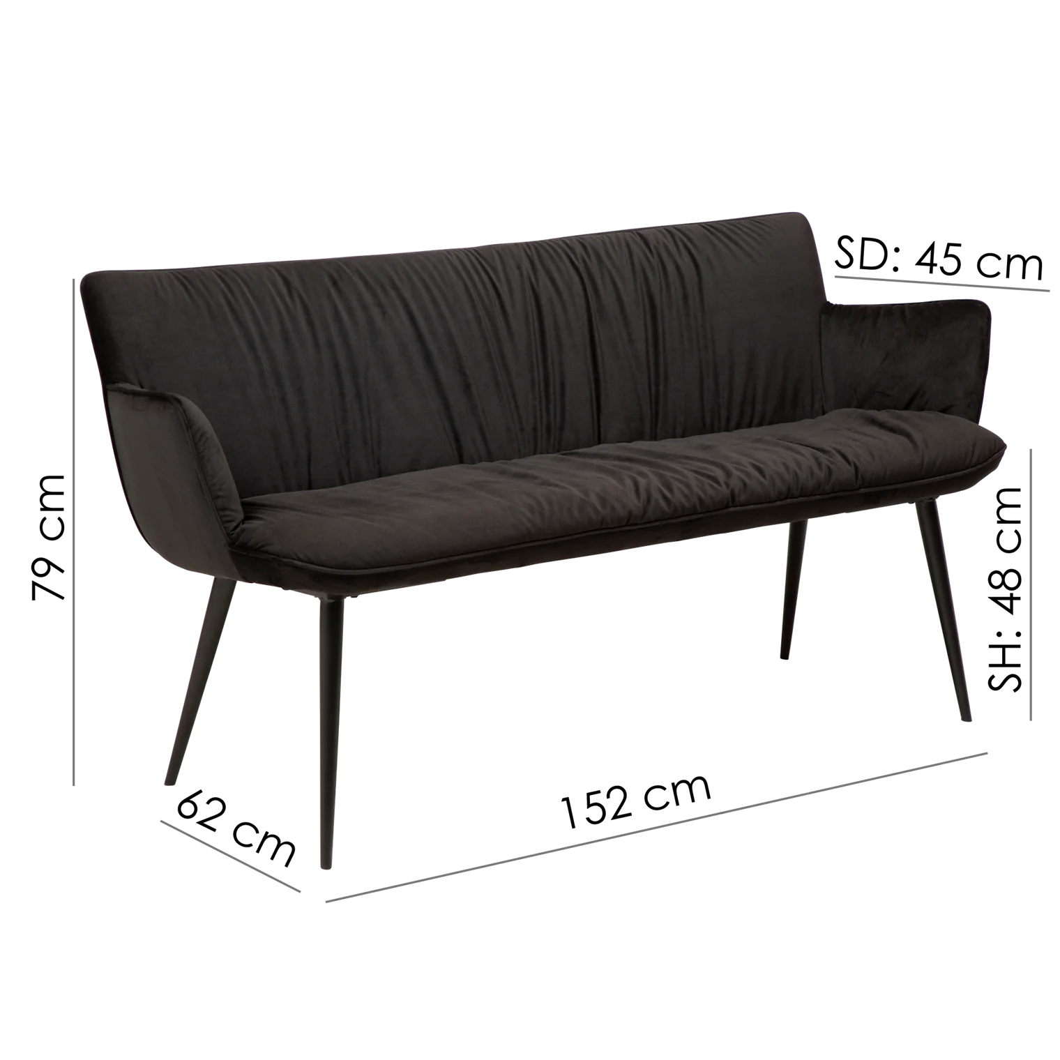 Soffa Join Dan-Form Meteorit Svart Kampanj!